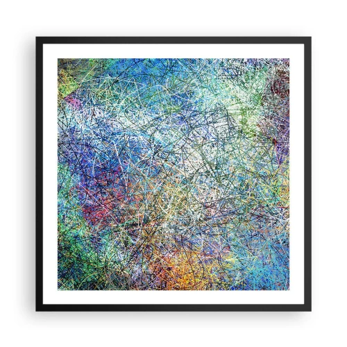 Póster en marco negro - No es tan fácil - 60x60 cm