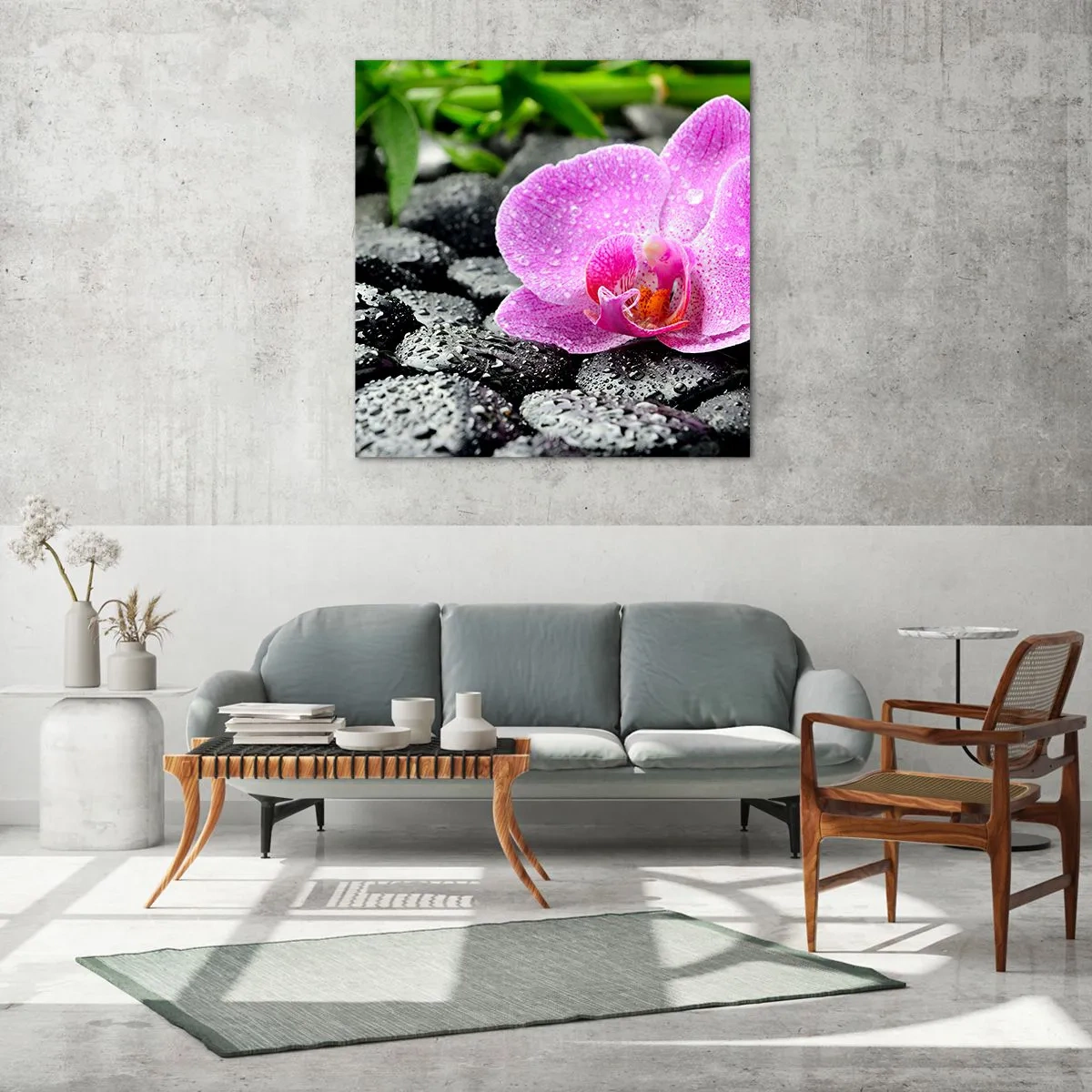 Cuadro sobre vidrio - Impresiones sobre Vidrio - Como un corazón abierto - 60x60 cm