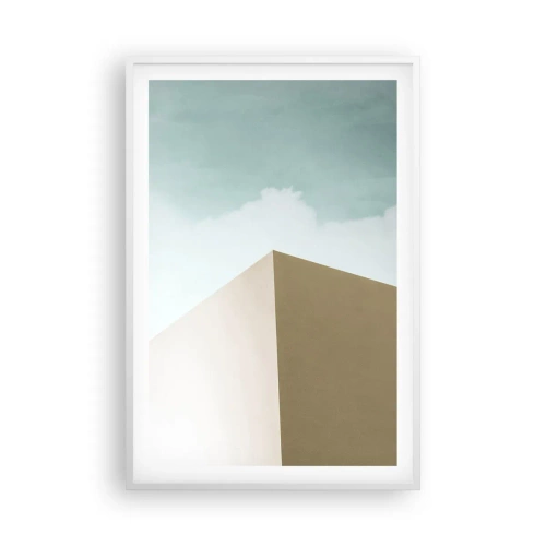Póster en marco blanco - Geometría de un verano soleado - 61x91 cm