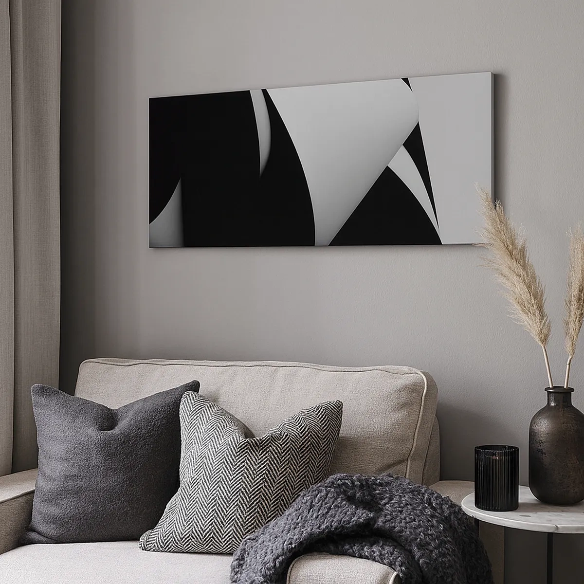 Cuadro sobre lienzo - Impresión de Imagen - Planos de luz desde las profundidades de la sombra - 30x30 cm