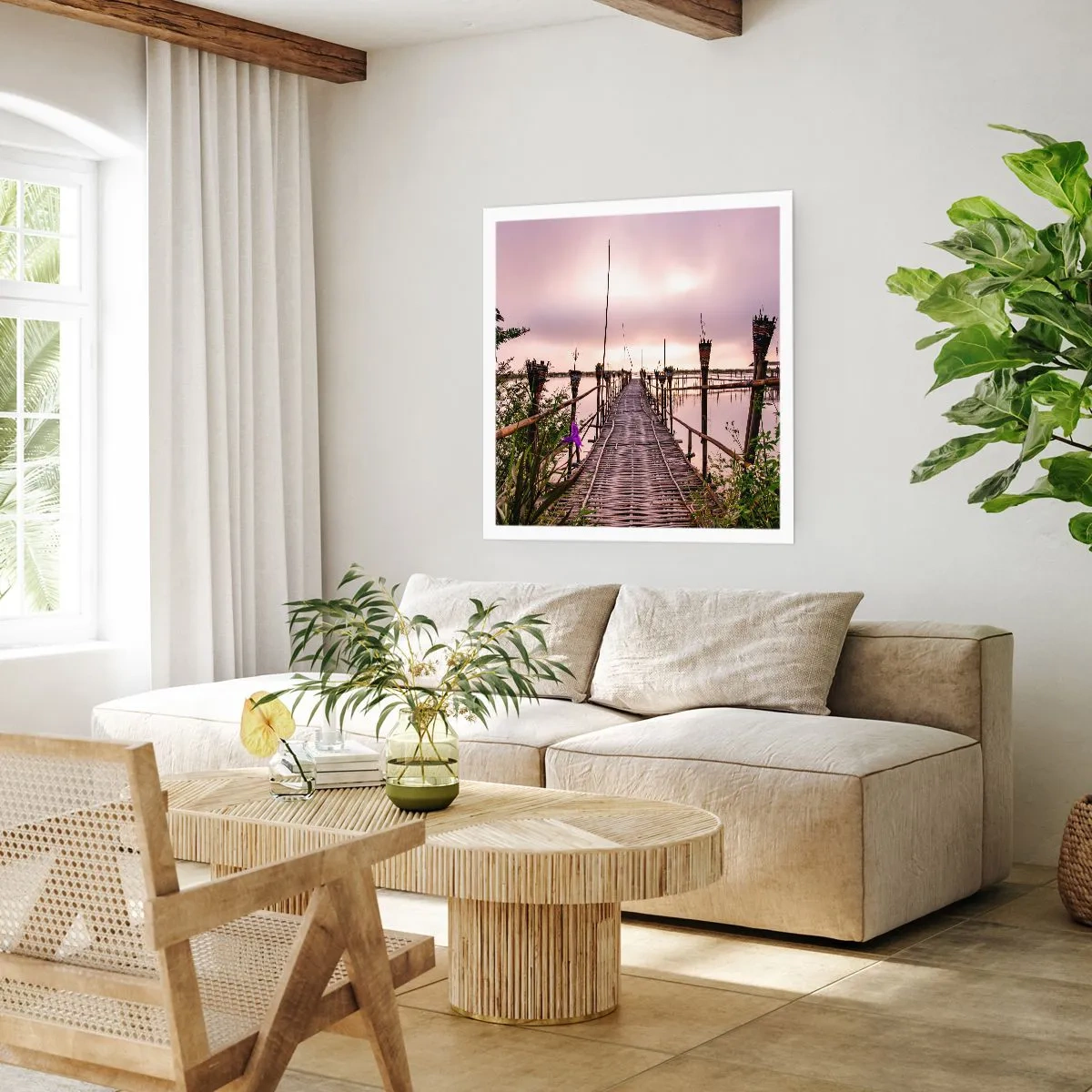 Póster - La tranquilidad de Asia - 40x40 cm