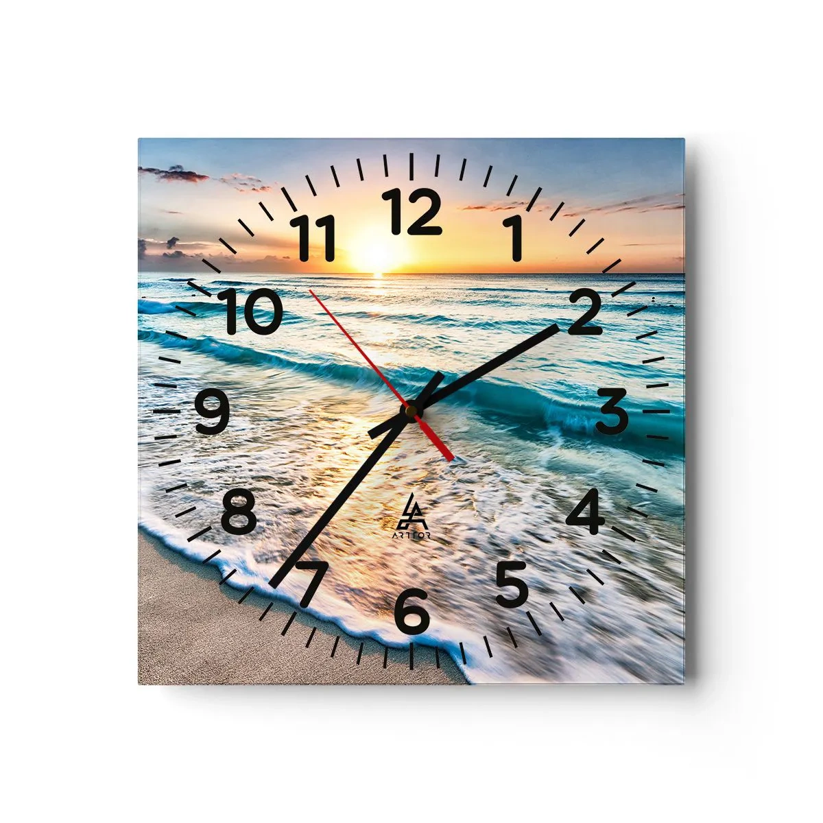 Reloj de pared - Reloj de vidrio - Un espectáculo digno de ver - 40x40 cm