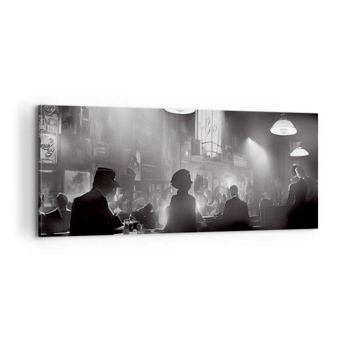 Cuadro sobre lienzo - Impresión de Imagen - En clave de jazz - 100x40 cm