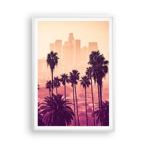 Póster en marco blanco - El paisaje de California - 70x100 cm