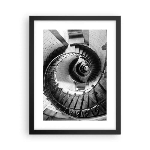 Póster en marco negro - Cada vez más alto - 30x40 cm