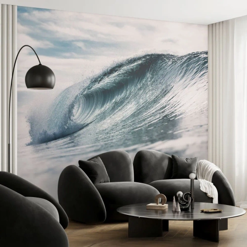 Fotomural Premium Sand - La cima del océano - Ola del mar, Mar, Océano - 250x175 cm