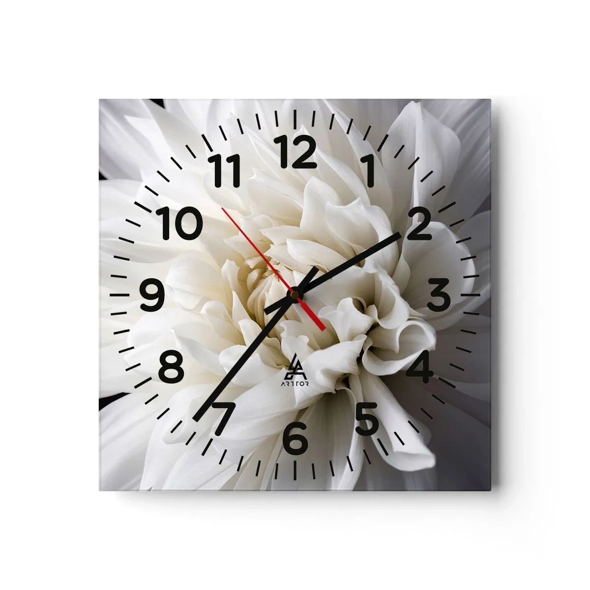 Reloj de pared - Reloj de vidrio - La novia de la mañana - 30x30 cm