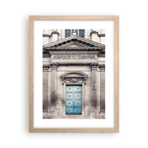 Póster en marco roble claro - Puerta al mundo espiritual - 30x40 cm