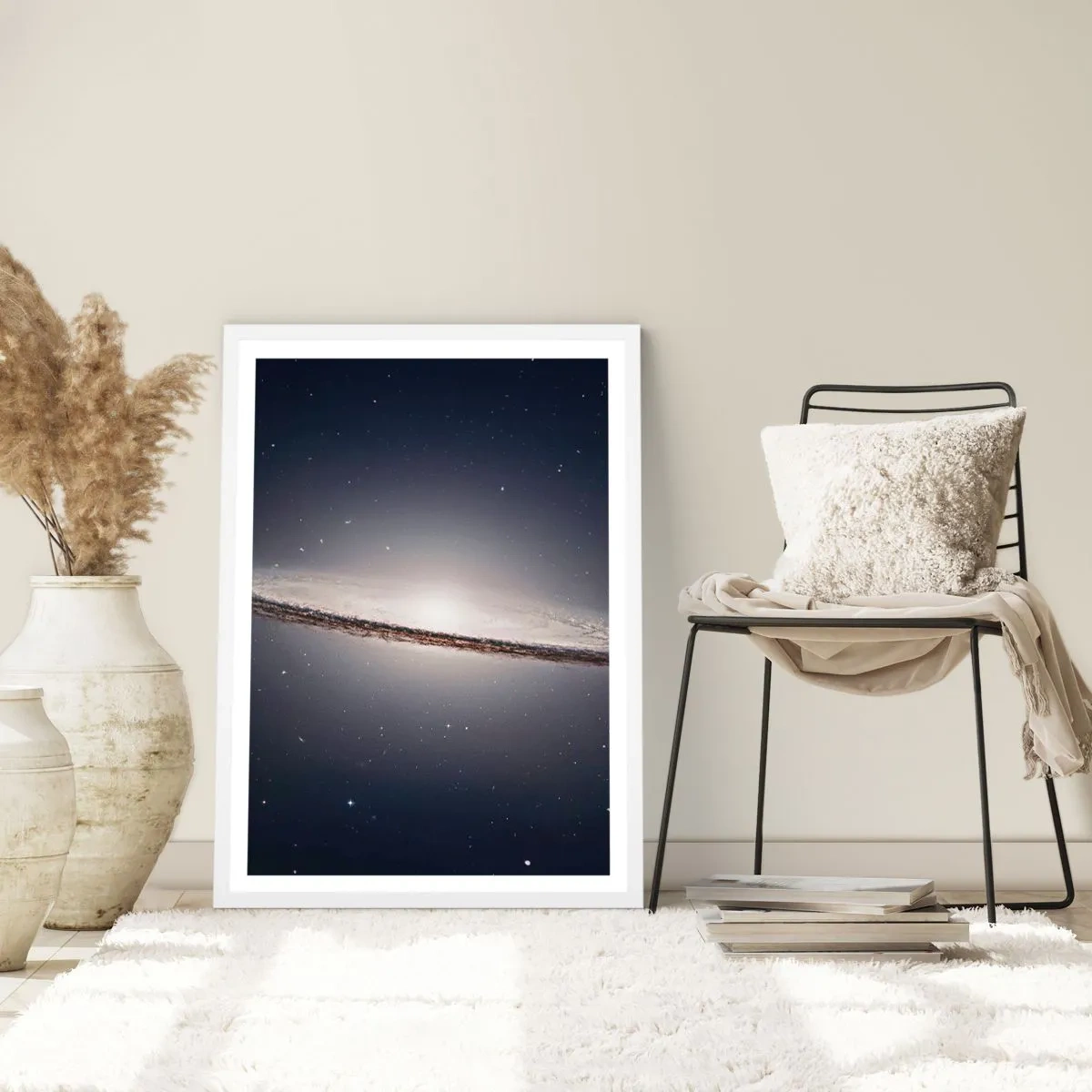 Póster en marco blanco - Érase una vez en una galaxia muy, muy lejana.... - 70x100 cm