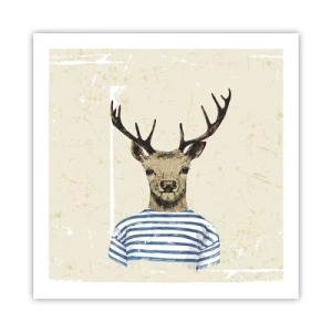 Póster - Porque me gustan las camisas de rayas - 60x60 cm