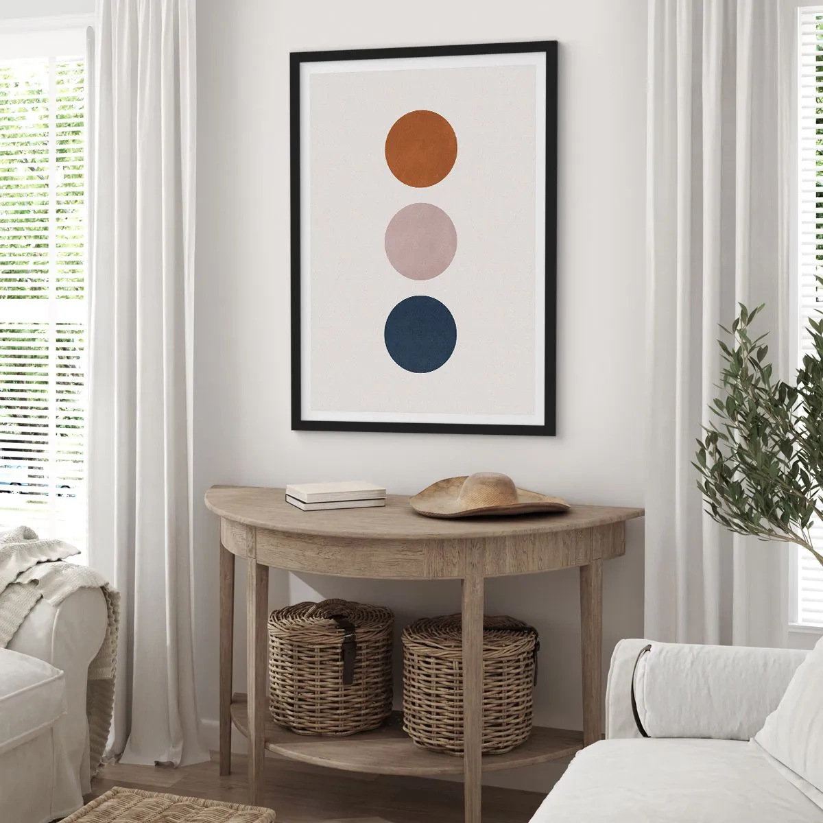 Póster en marco negro - Símbolo de perfección - 61x91 cm