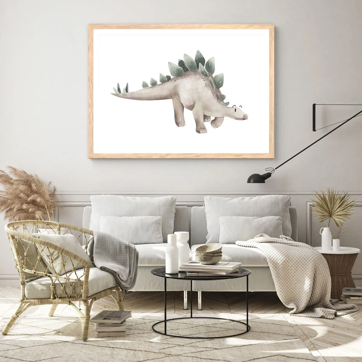 Póster en marco roble claro - Un amigo de otro tiempo - 100x70 cm
