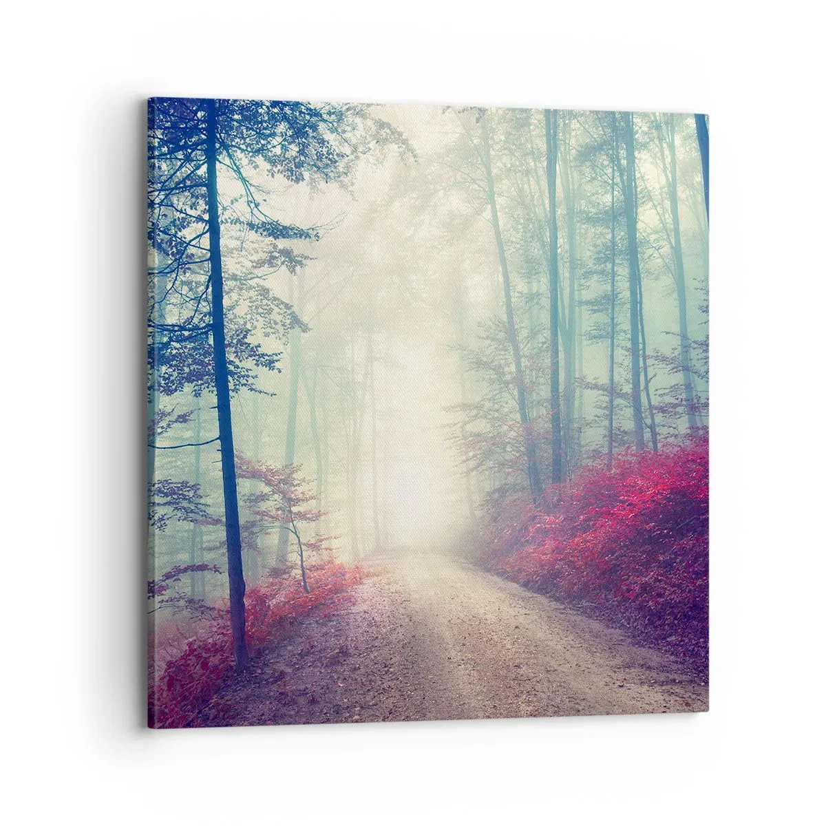 Cuadro sobre lienzo - Impresión de Imagen - Qué bueno es levantarse al amanecer - 70x70 cm