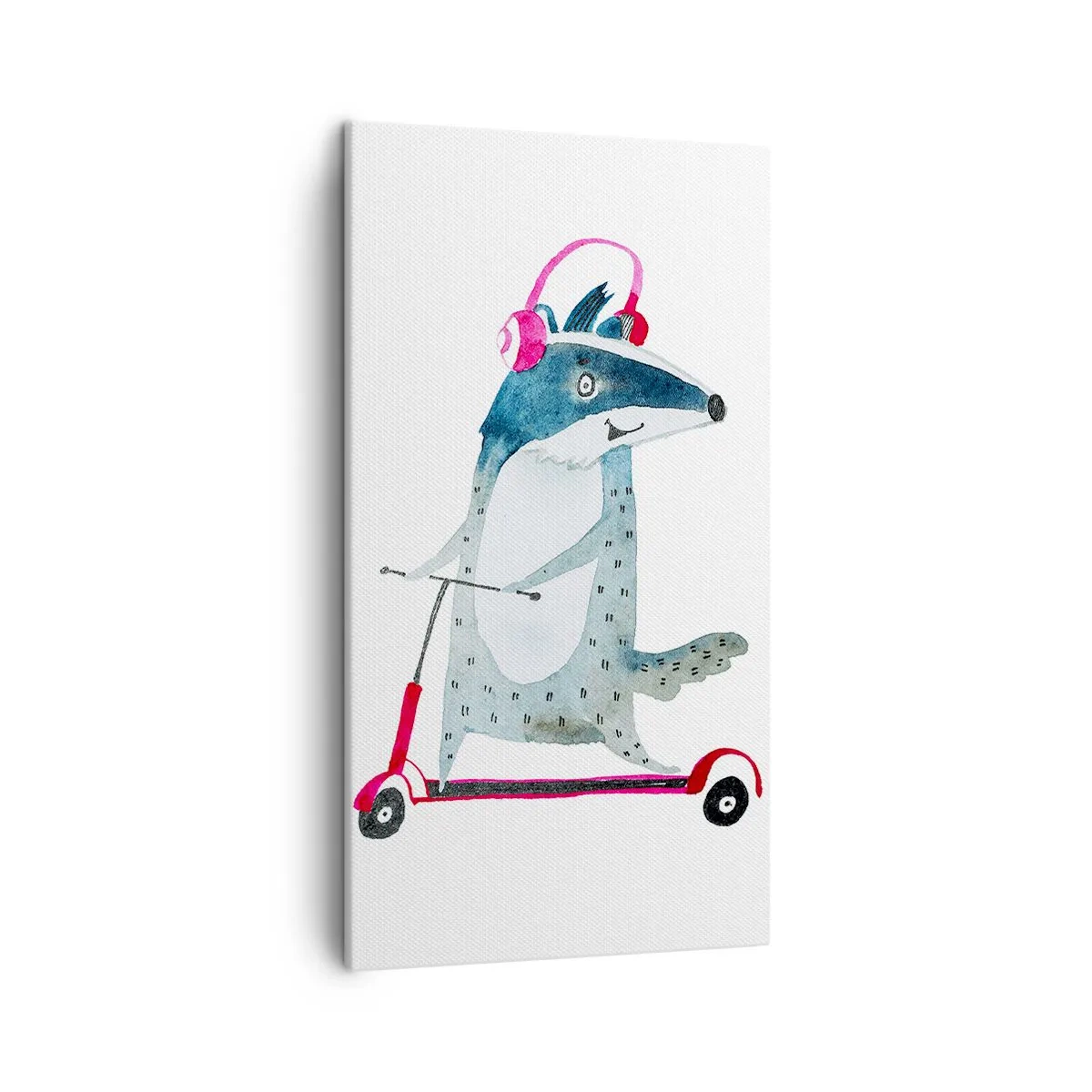 Cuadro sobre lienzo - Impresión de Imagen - Alegrías de tejón - 45x80 cm