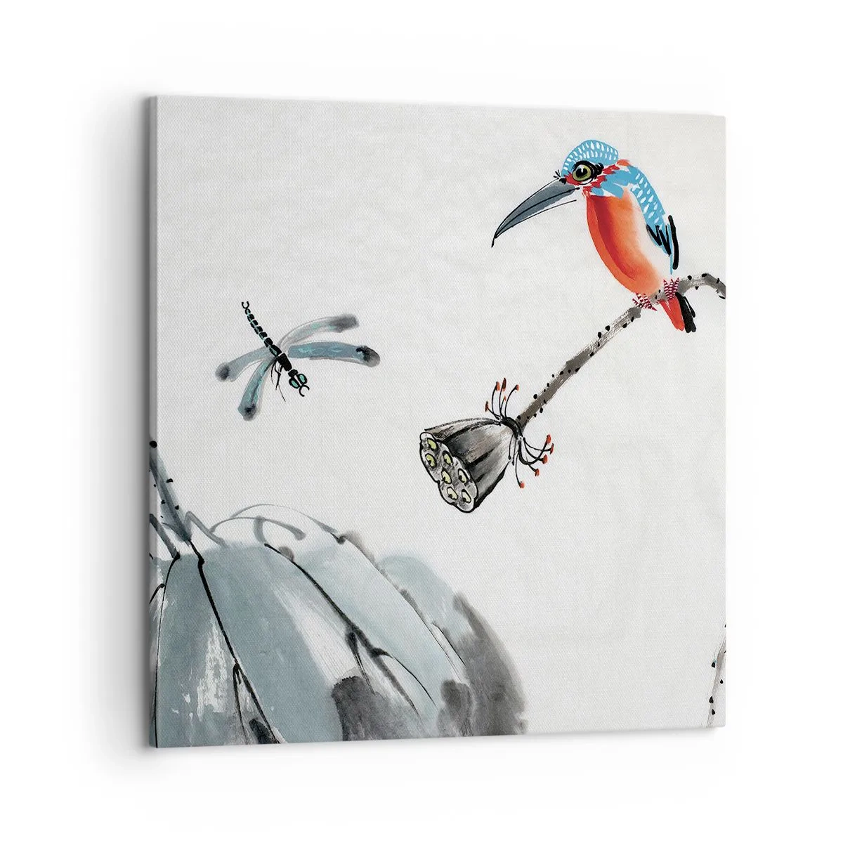 Cuadro sobre lienzo - Impresión de Imagen - La vida de la pradera - 60x60 cm