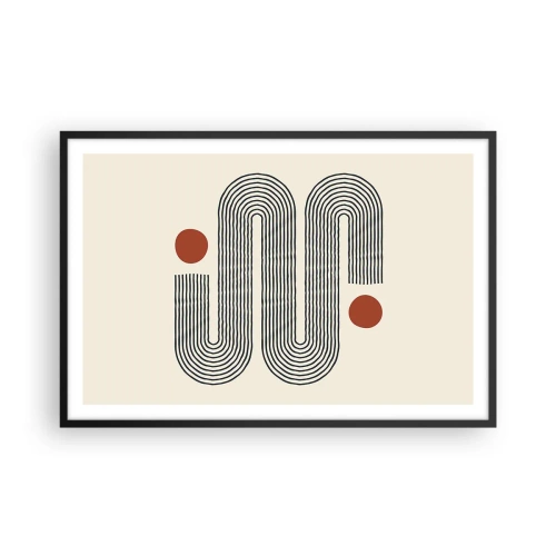 Póster en marco negro - De principio a fin - 91x61 cm