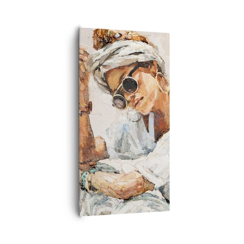 Cuadro sobre lienzo - Impresión de Imagen - Retrato a pleno sol - 65x120 cm