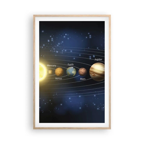 Póster en marco roble claro - Uno de diez - 61x91 cm