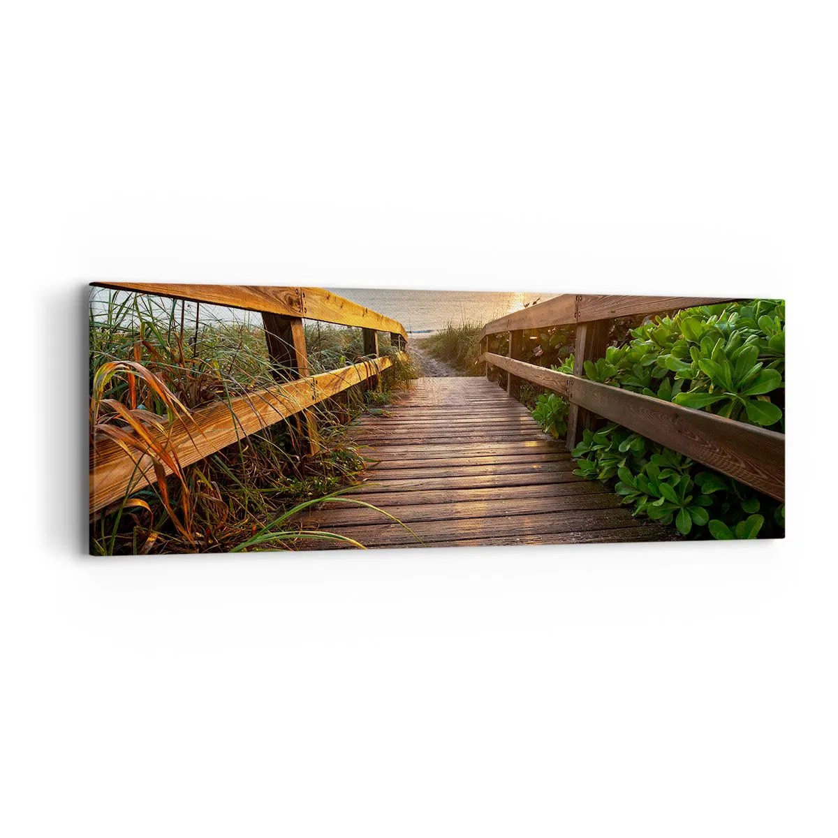 Cuadro sobre lienzo - Impresión de Imagen - Y directamente a la orilla - 90x30 cm