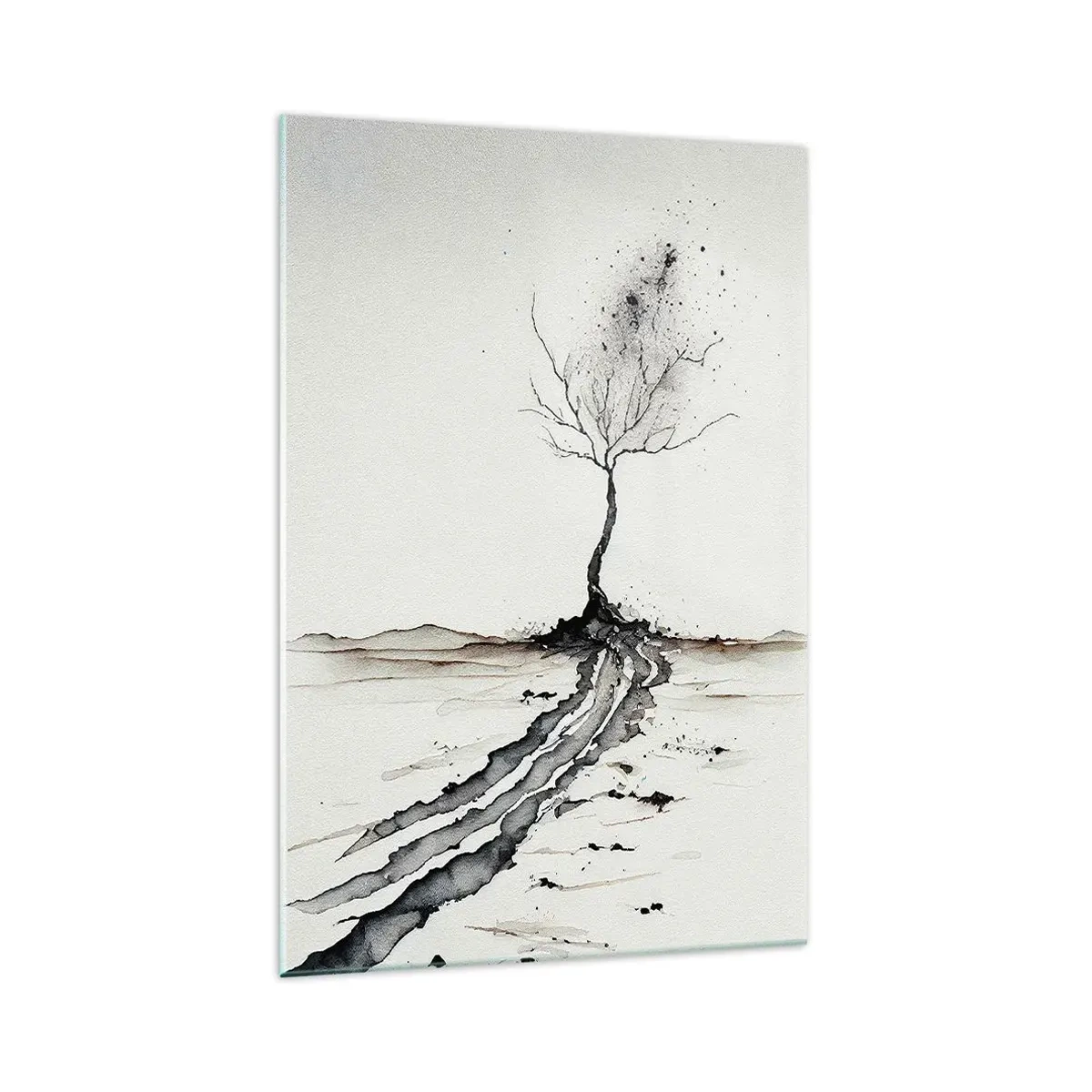 Cuadro sobre vidrio - Impresiones sobre Vidrio - Melancolía invernal - 70x100 cm