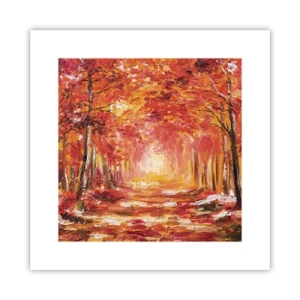 Póster - Bosque de cobre - 30x30 cm