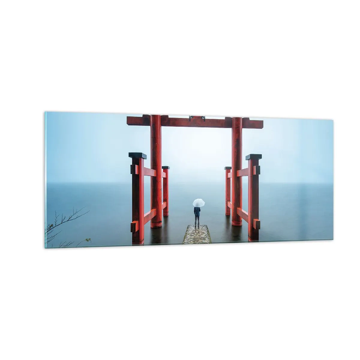 Cuadro sobre vidrio - Impresiones sobre Vidrio - Ensueño japonés - 100x40 cm