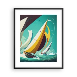 Póster en marco negro - Afrontar los elementos - 40x50 cm