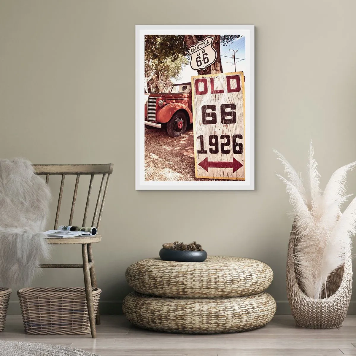 Póster en marco blanco - Una leyenda de la América profunda - 50x70 cm