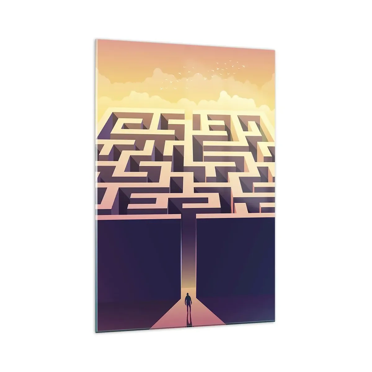 Cuadro sobre vidrio - Impresiones sobre Vidrio - Momento de tomar decisiones - 70x100 cm