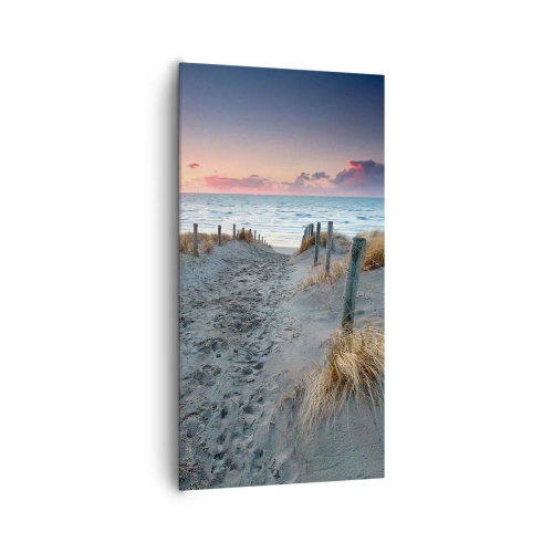 Cuadro sobre lienzo - Impresión de Imagen - Se derramó un arco iris de luminosidad.... - 65x120 cm