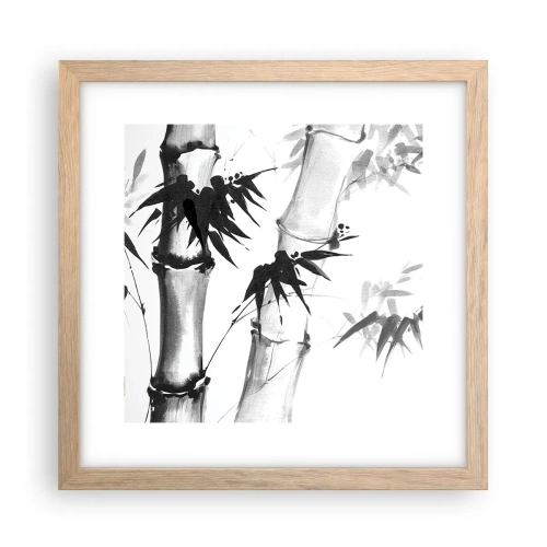 Póster en marco roble claro - Primer plano de Oriente - 30x30 cm