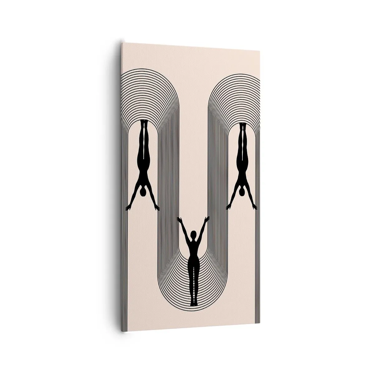 Cuadro sobre lienzo - Impresión de Imagen - Al revés, o no - 65x120 cm