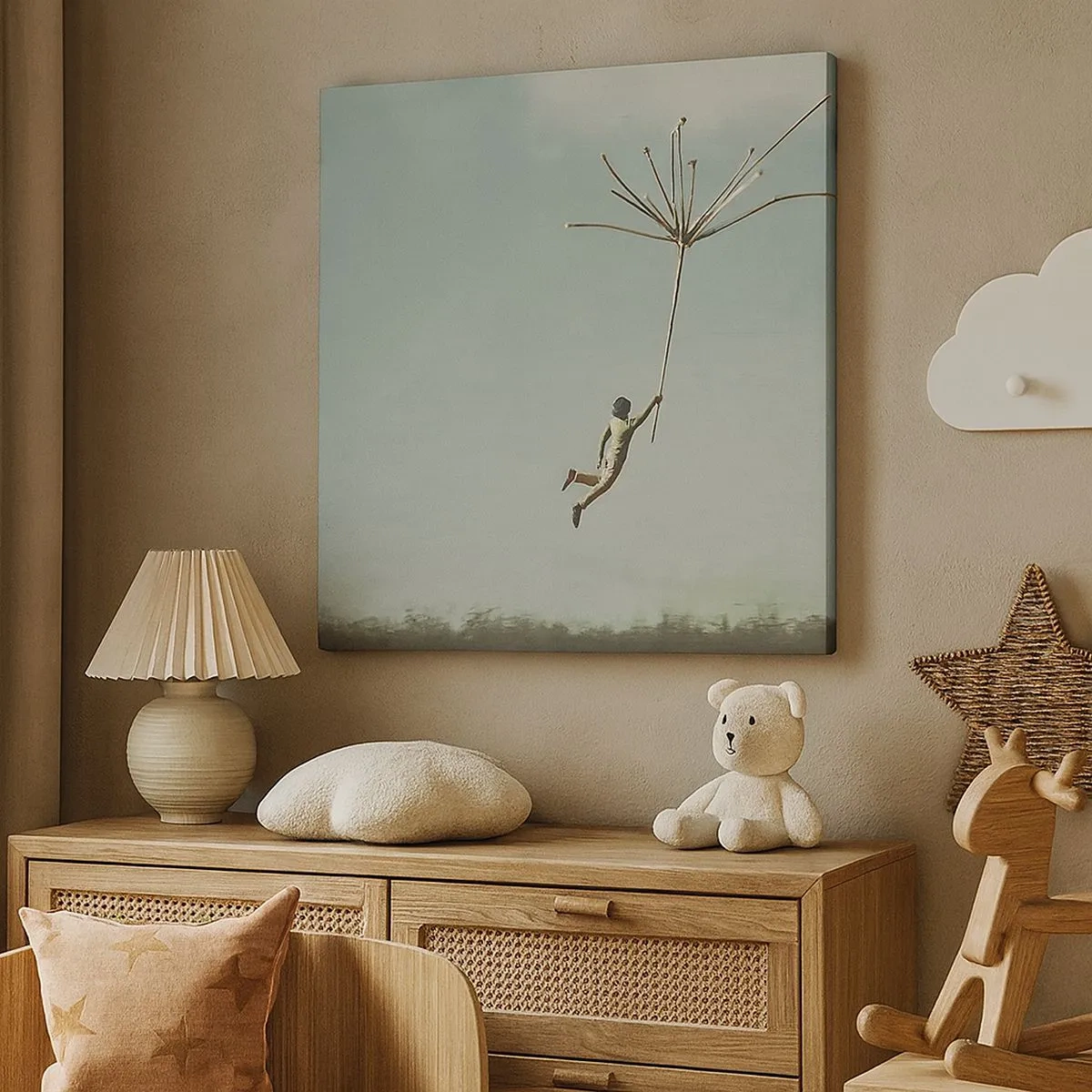 Cuadro sobre lienzo - Impresión de Imagen - Bailando con la brisa - 30x30 cm