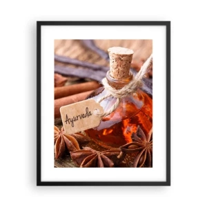 Póster en marco negro - Hacia la unidad del cuerpo y el espíritu - 40x50 cm