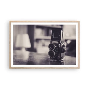 Póster en marco roble claro - La magia de la fotografía antigua - 91x61 cm