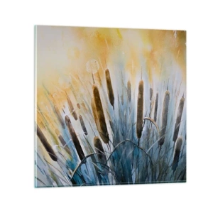 Cuadro sobre vidrio - Impresiones sobre Vidrio - El frío del agua, el calor del sol - 30x30 cm