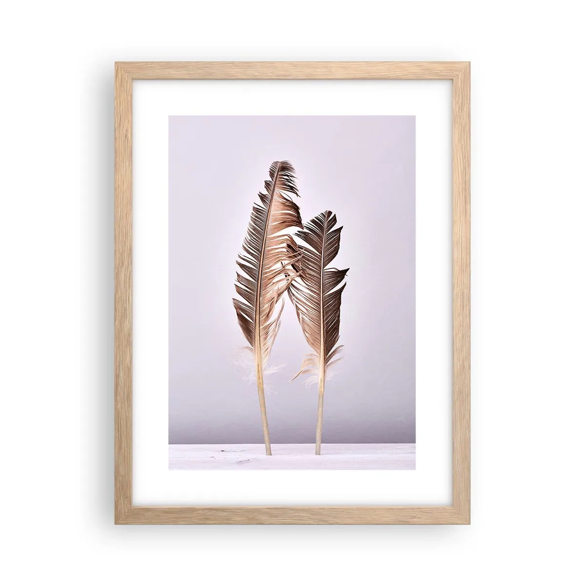 Póster en marco roble claro - Contra la nada - 30x40 cm