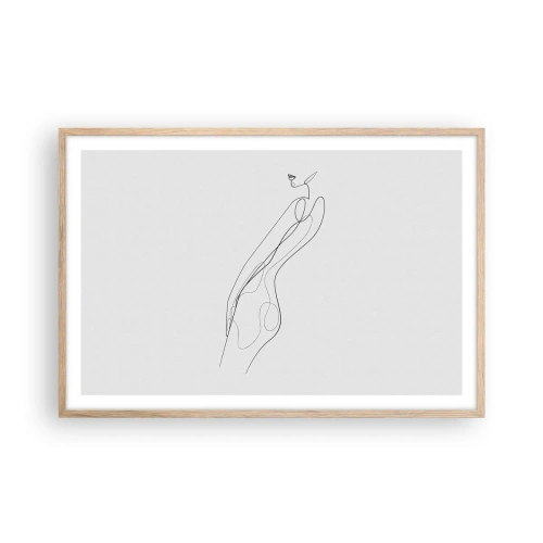 Póster en marco roble claro - Apenas una promesa - 91x61 cm