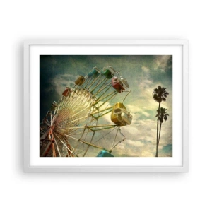 Póster en marco blanco - Será, será un día estupendo.... - 50x40 cm