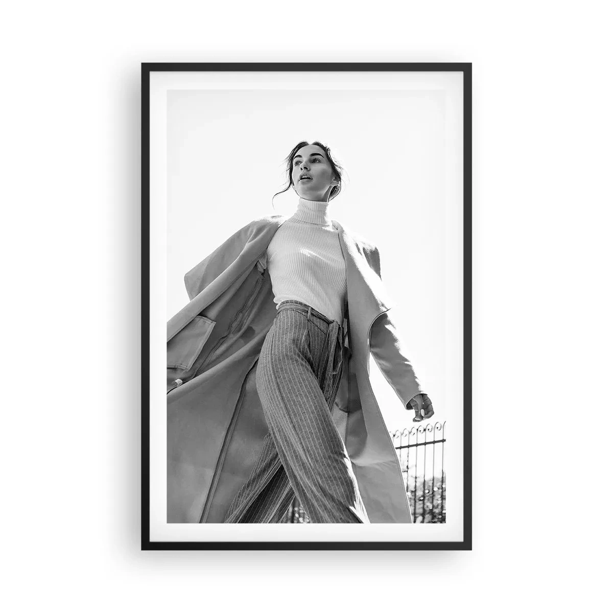 Póster en marco negro - ¿Vienes conmigo? - 61x91 cm