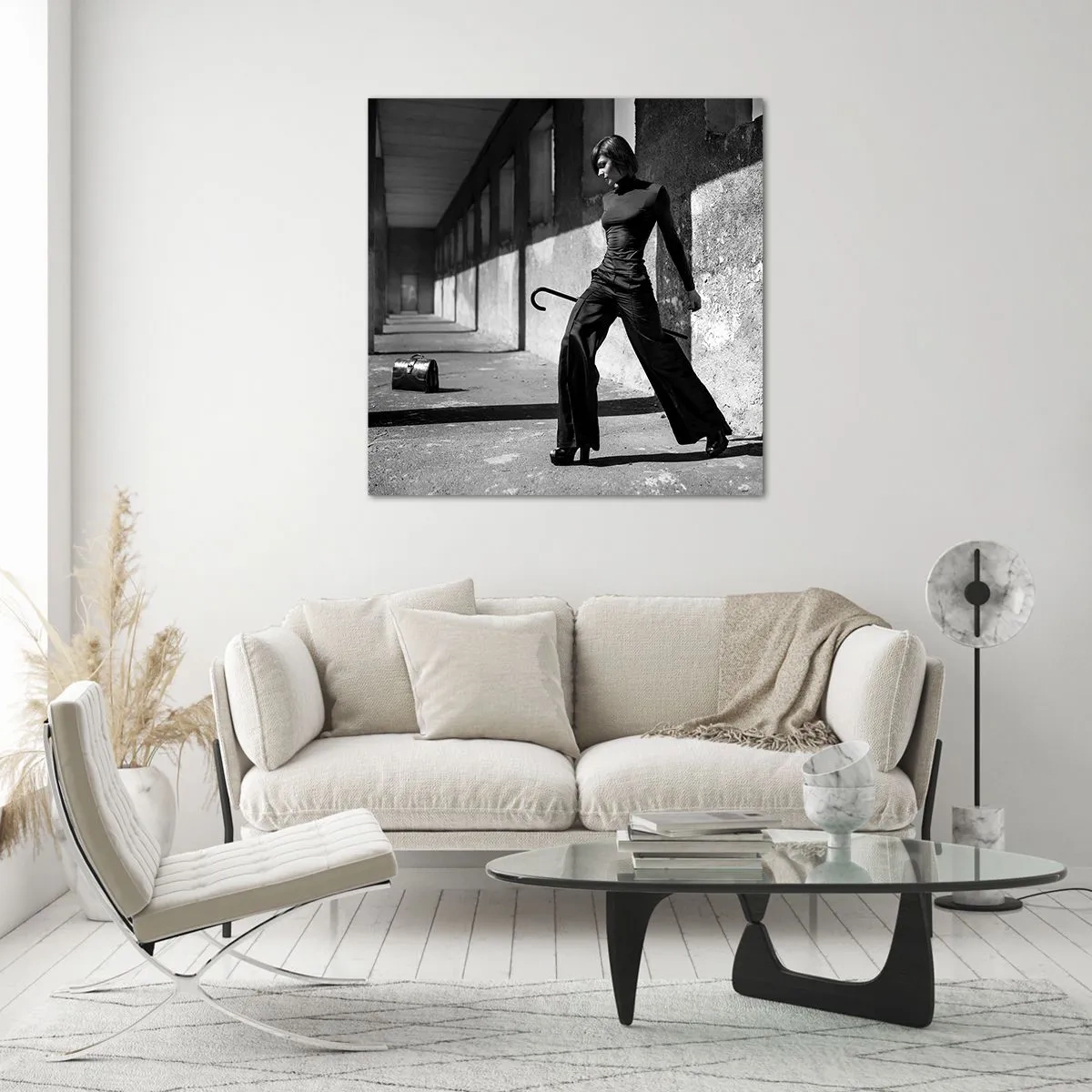 Cuadro sobre vidrio - Impresiones sobre Vidrio -  Elegancia urbana - 50x50 cm