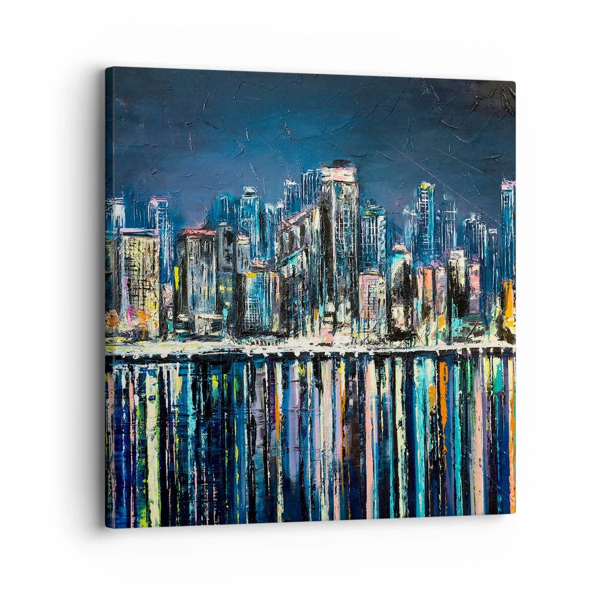 Cuadro sobre lienzo - Impresión de Imagen - Una cascada de luces - 30x30 cm