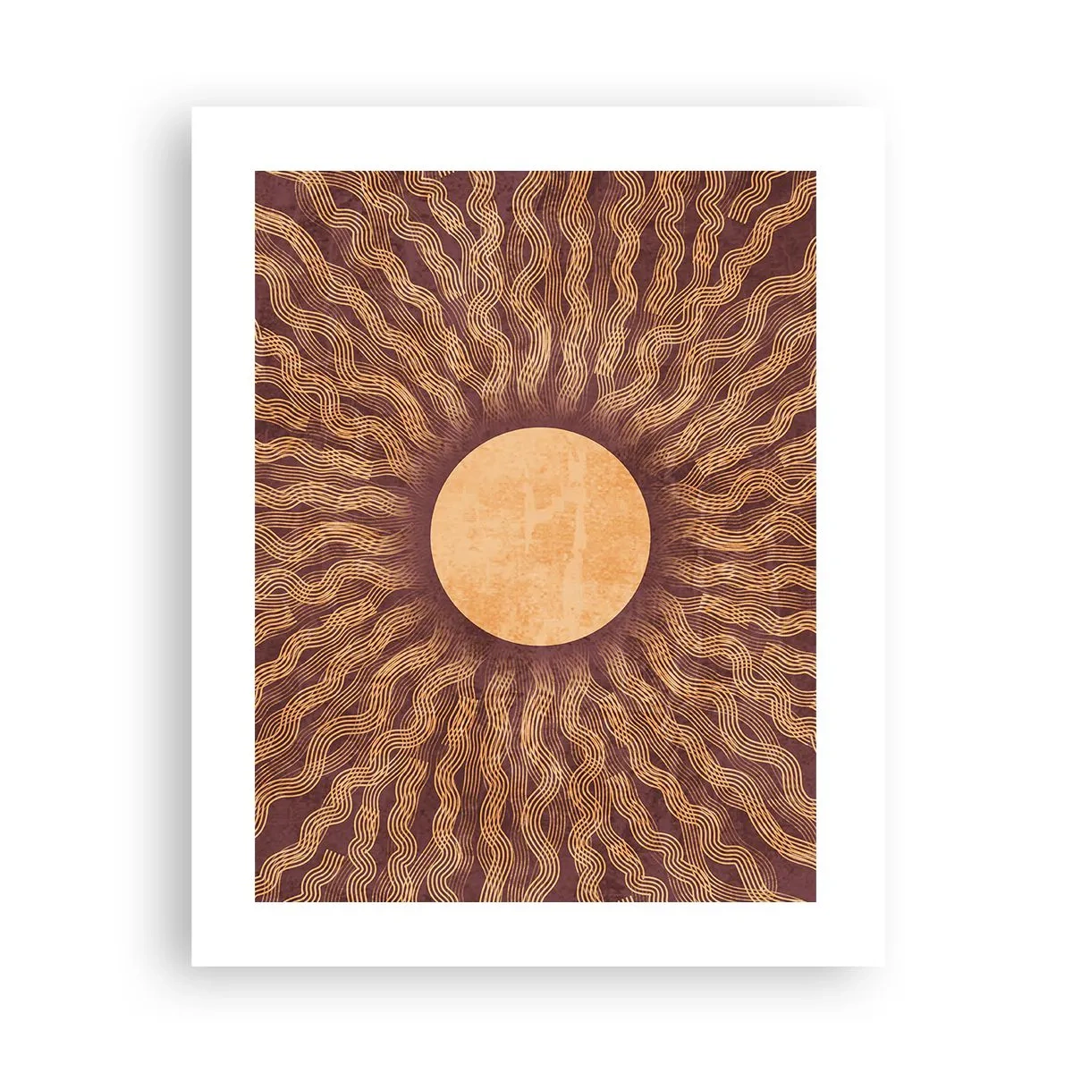 Póster - Icono del sol - 40x50 cm
