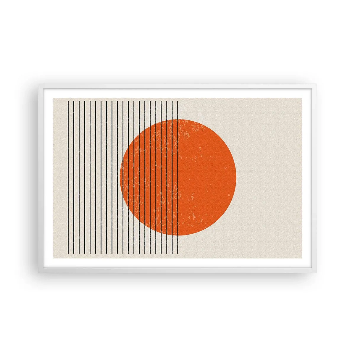 Póster en marco blanco - Siempre el sol - 91x61 cm