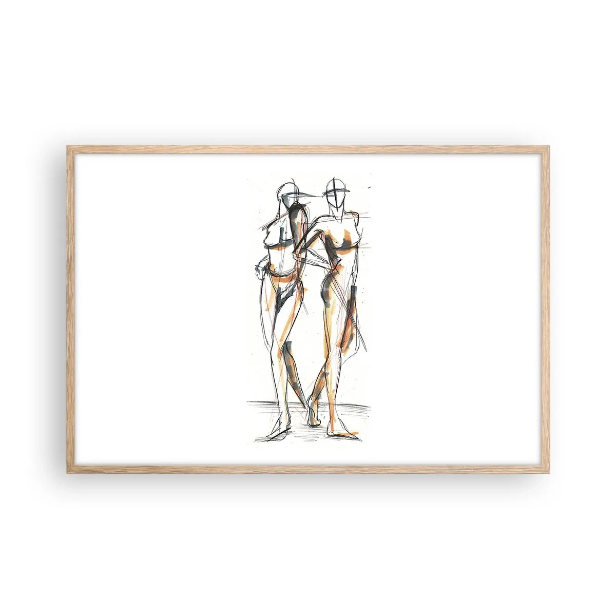 Póster en marco roble claro - Un estudio sobre el encanto - 91x61 cm