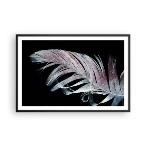Póster en marco negro - Piensa en el tacto - 91x61 cm