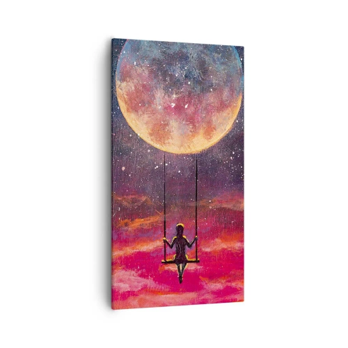 Cuadro sobre lienzo - Impresión de Imagen - Disfrutar de las nubes - 55x100 cm