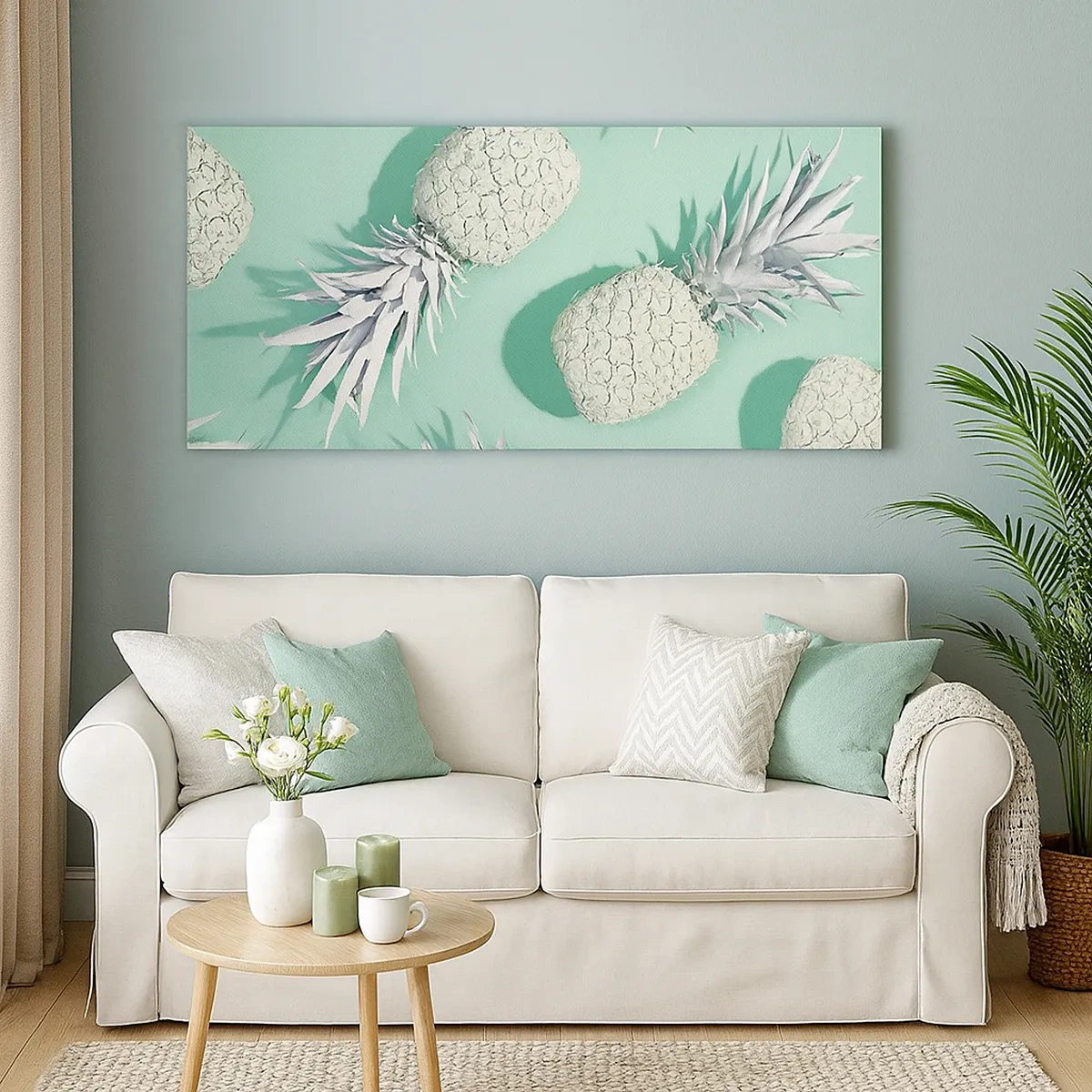 Cuadro sobre lienzo - Impresión de Imagen - Van bien con la menta - 30x30 cm