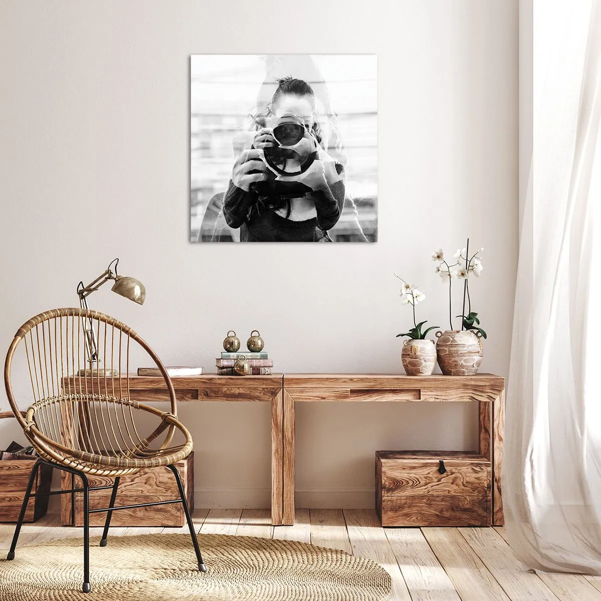 Cuadro sobre lienzo - Impresión de Imagen - Creador y creación - 60x60 cm