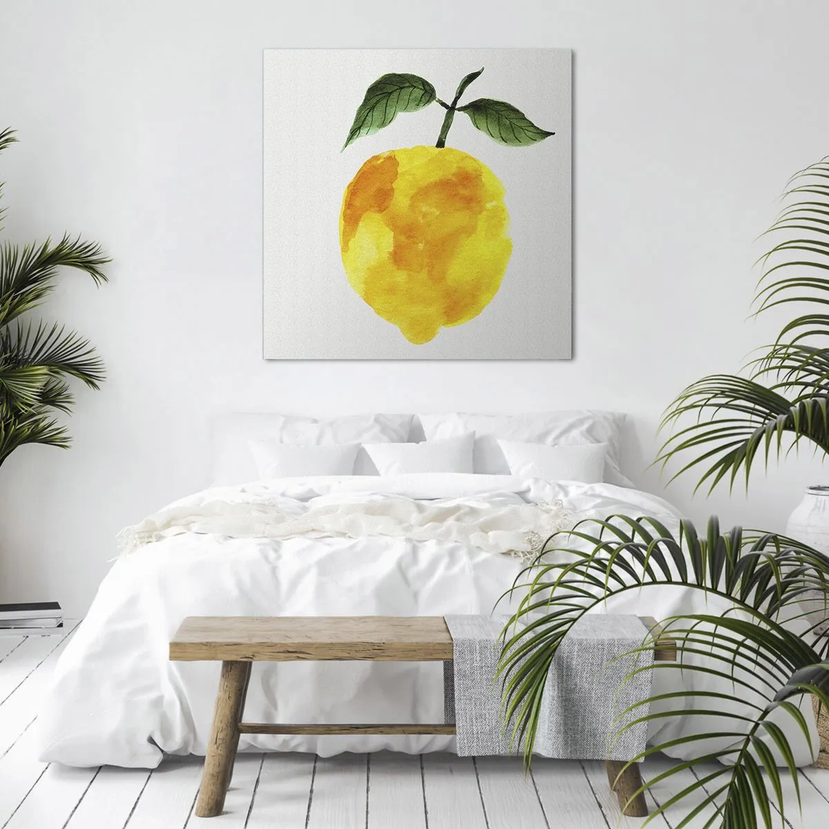 Cuadro sobre lienzo - Impresión de Imagen - Cómo conocer el sabor del sol - 70x70 cm